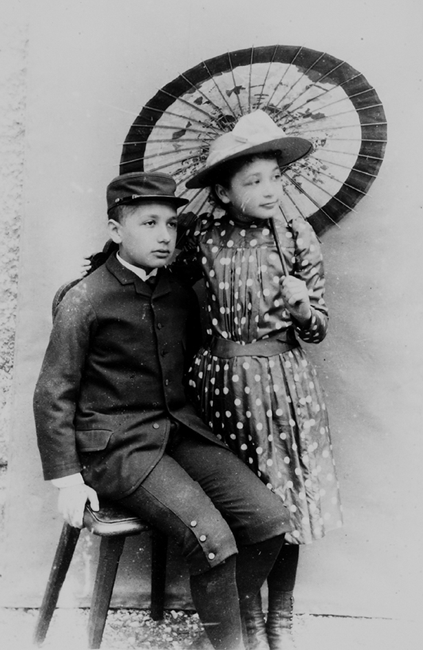 Einstein and his younger sister Maria