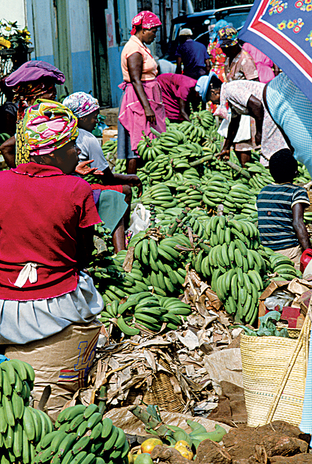 Outdoor market in Jamaica