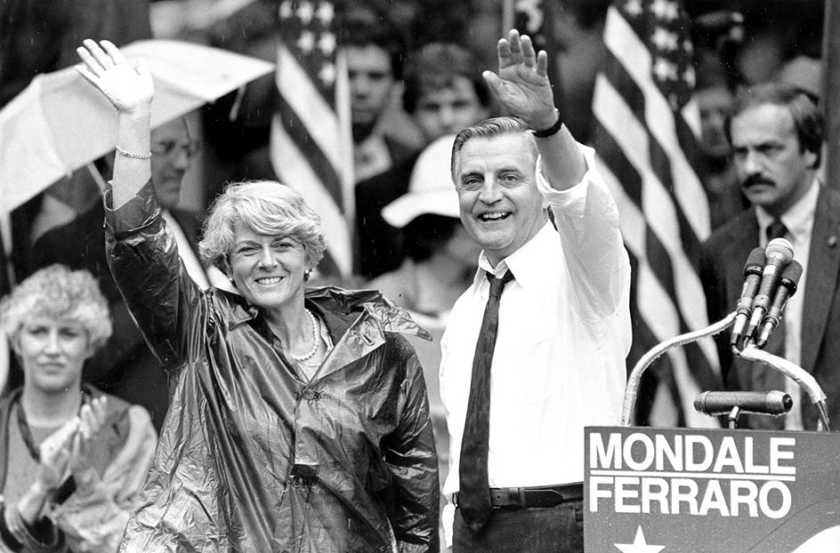 Mondale and Ferraro at 1984 Democratic Convention