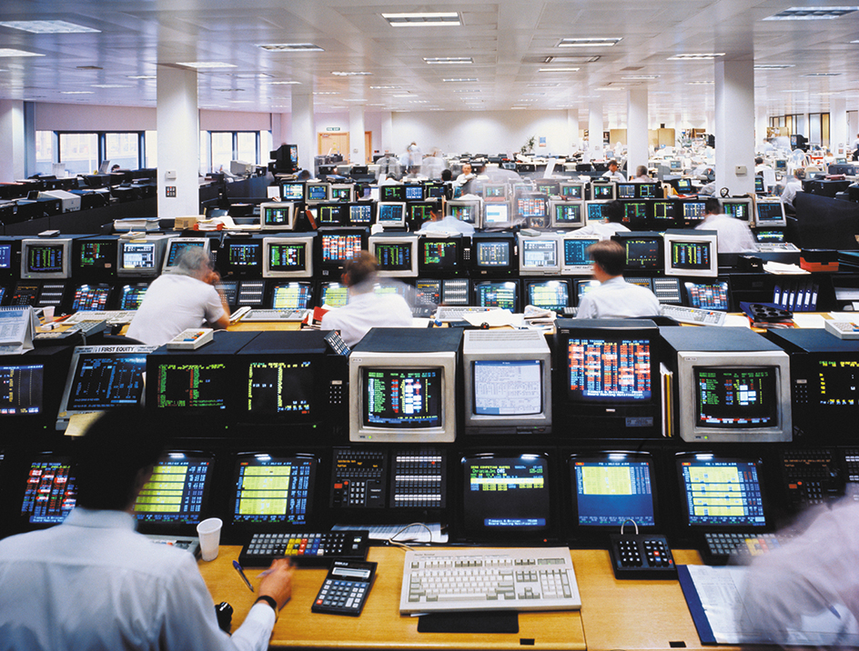 Brokers at a bank