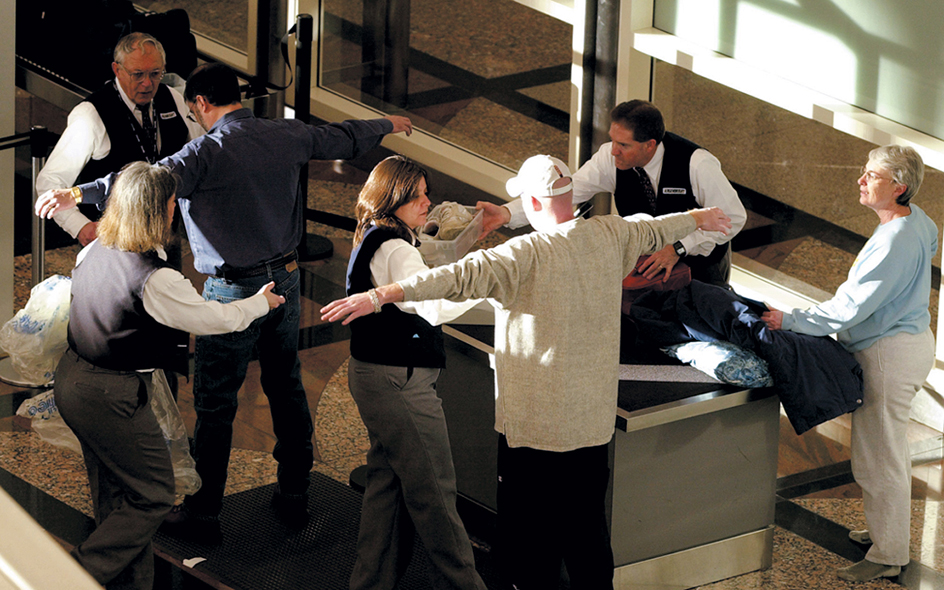 Airport security checkpoint