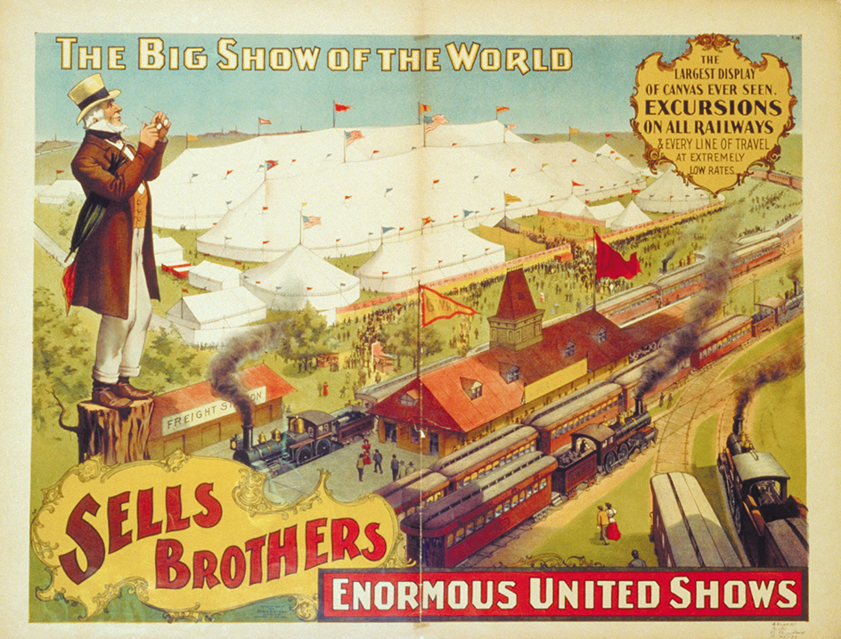 Sells Brothers circus poster