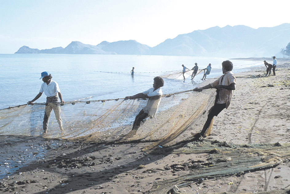 Fishermen near Dili, East Timor