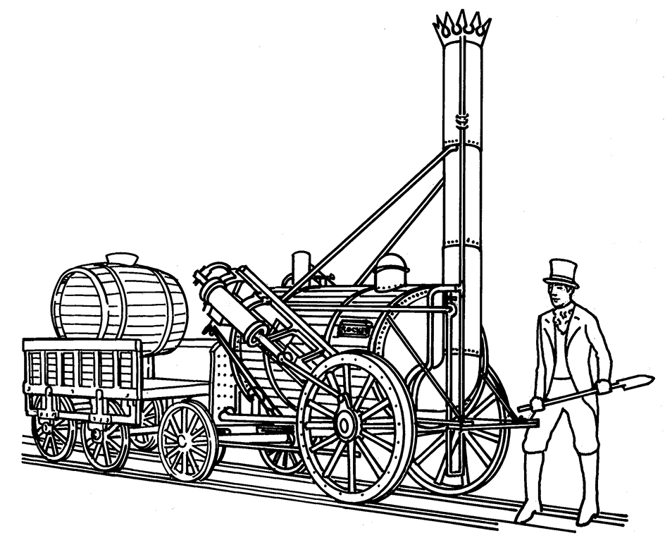 Some historic locomotives: The Rocket