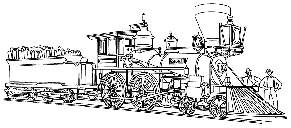 Some historic locomotives: The General