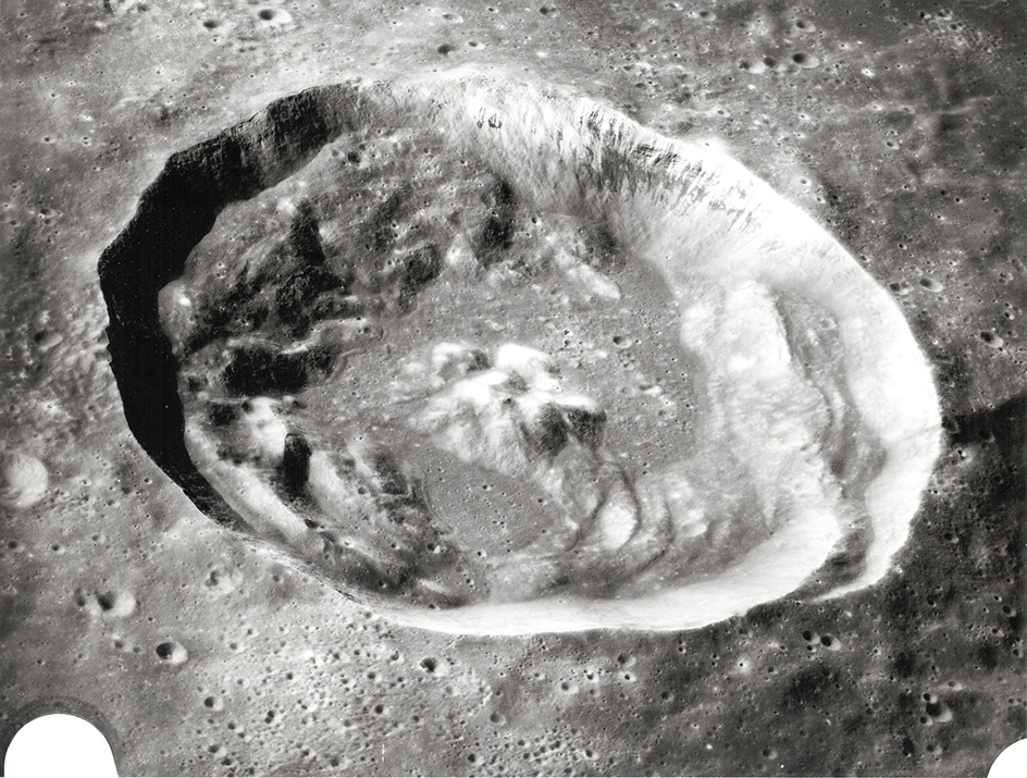 Crater on moon