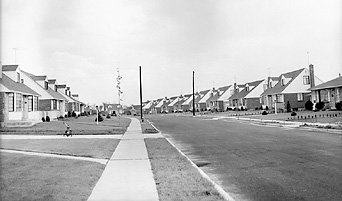 Suburban housing developments, 1954