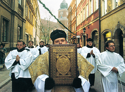 Religious procession in Poland