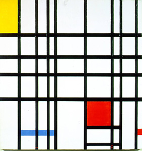 Composition with Red, Yellow and Blue by Piet Mondrian