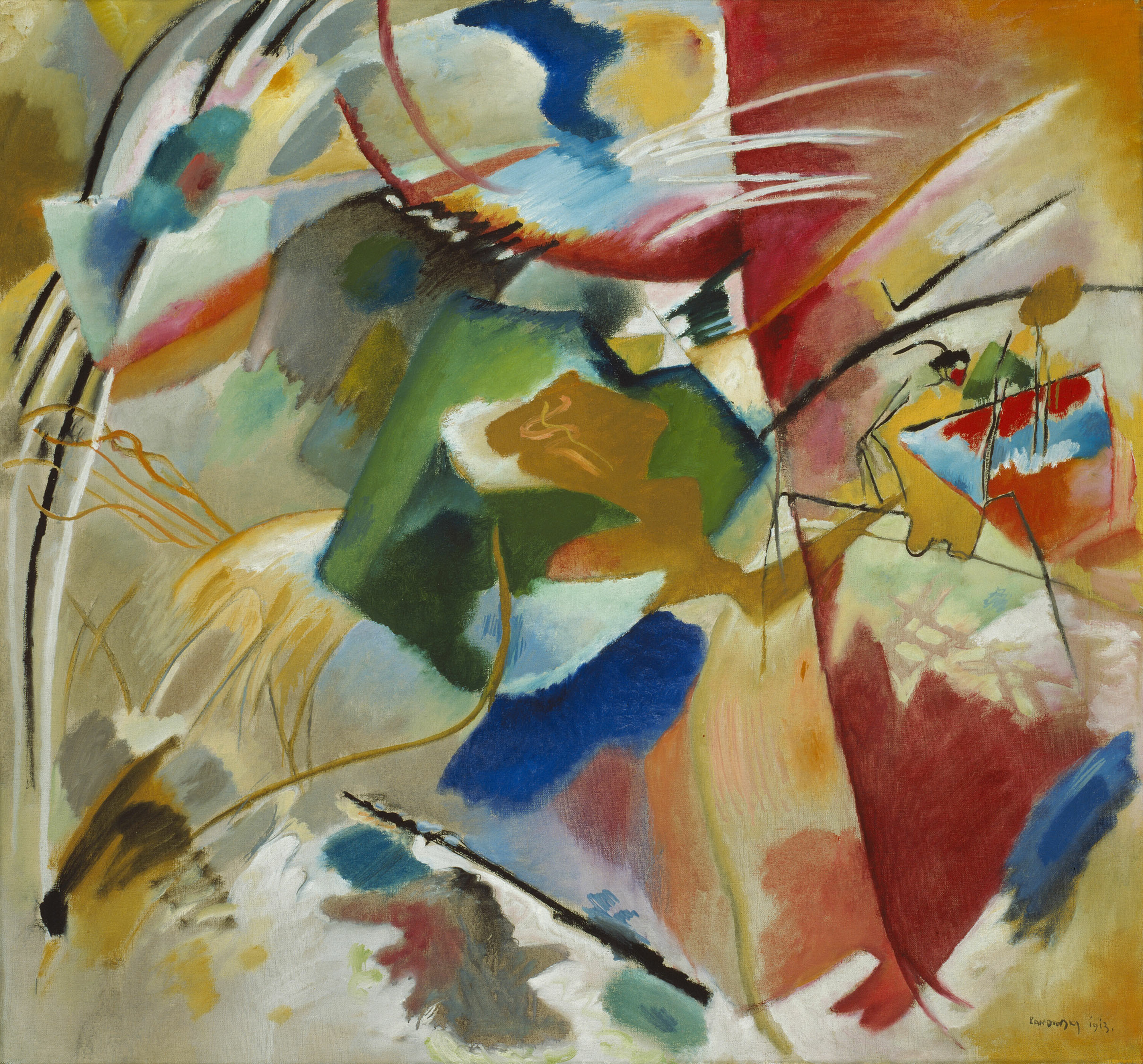 Improvisation with Green Center (No. 176) by Wassily Kandinsky