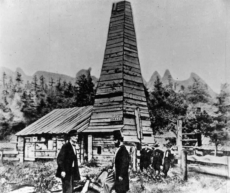 First oil well