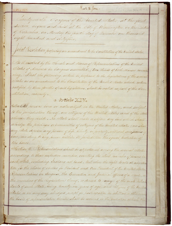 Fourteenth Amendment resolution