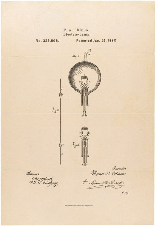 Light bulb patent application