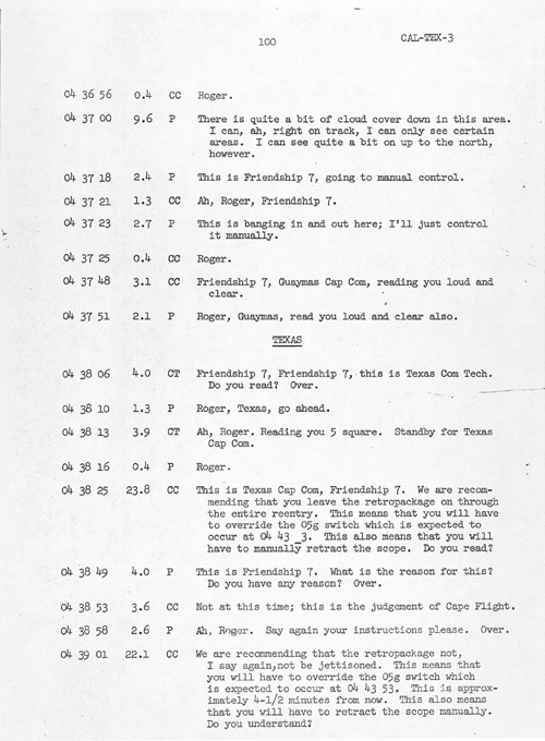 John Glenn transcript