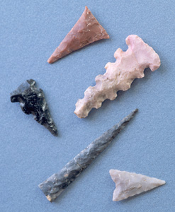 Prehistoric arrowheads