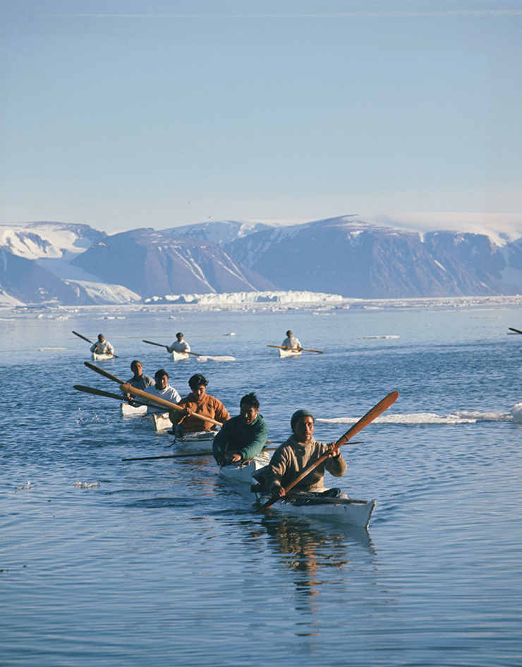 Inuit hunters in northwest Greenland