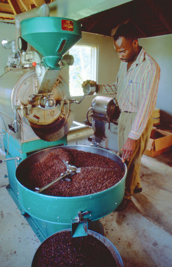 Roasting coffee beans