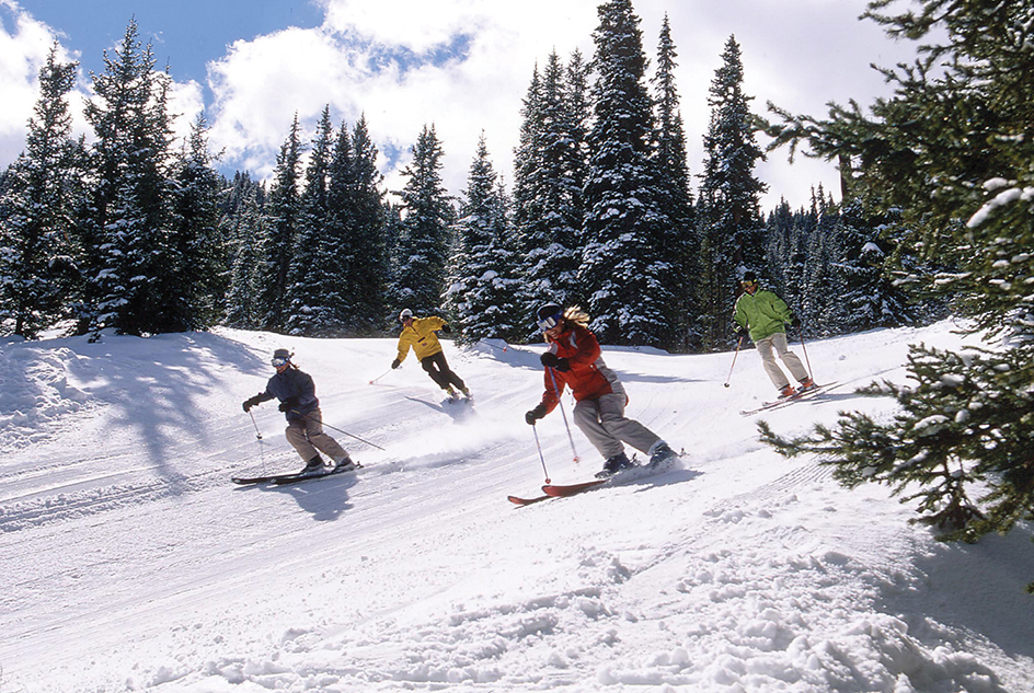 Recreational skiers