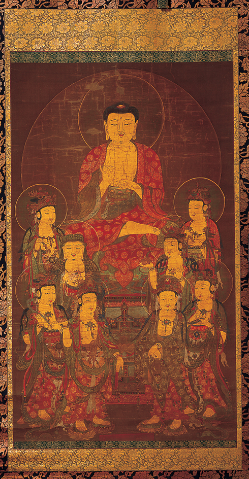 Buddha with bodhisattvas