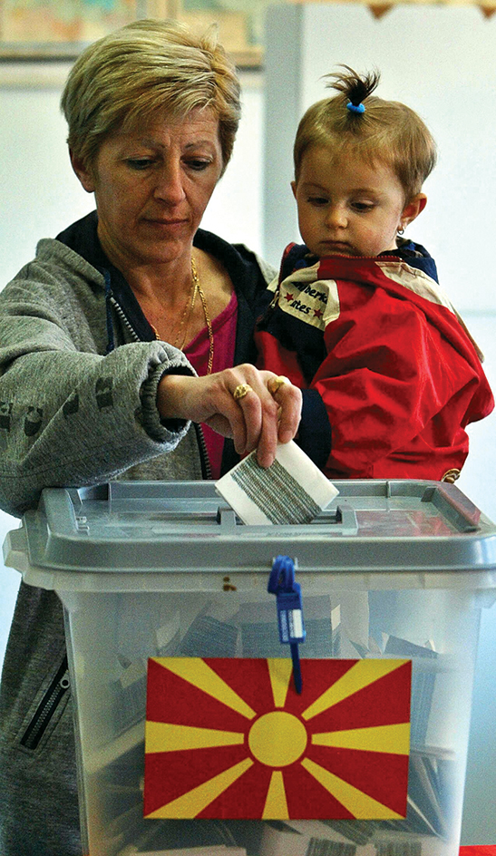 Voting in North Macedonia