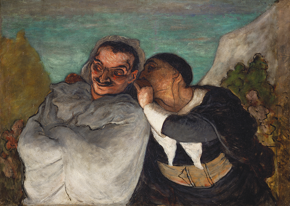 Crispin and Scapin by Honoré Daumier