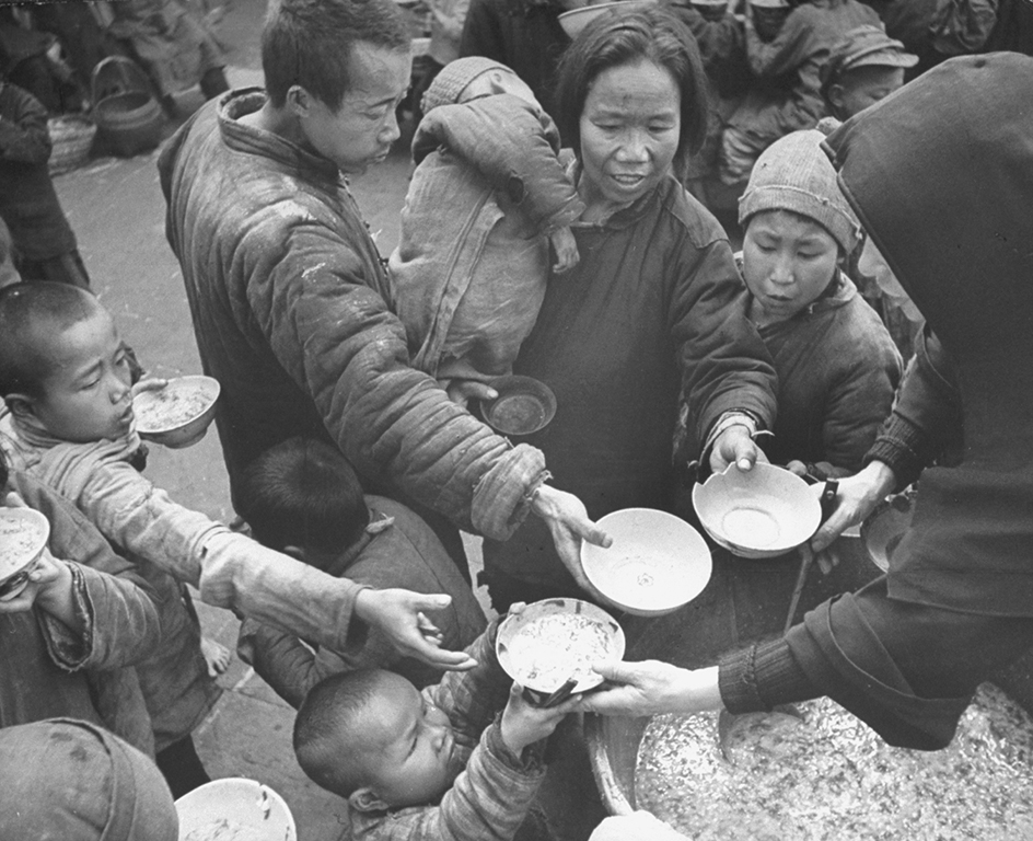 Famine victims in China