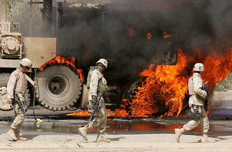 American soldiers on patrol