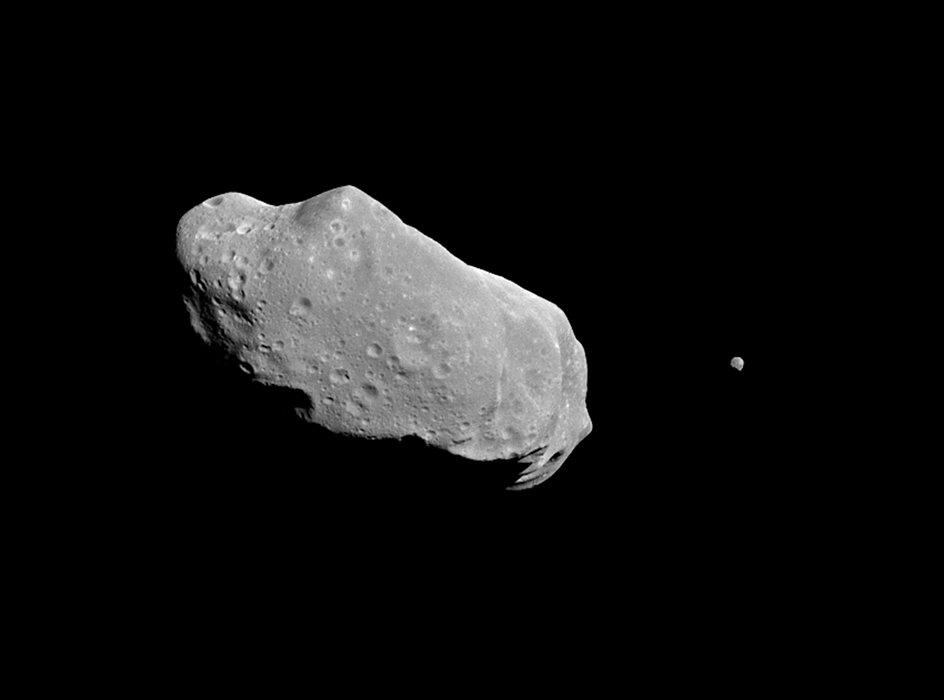 Asteroid Ida with moon