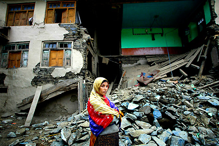 Earthquake damage in Kashmir