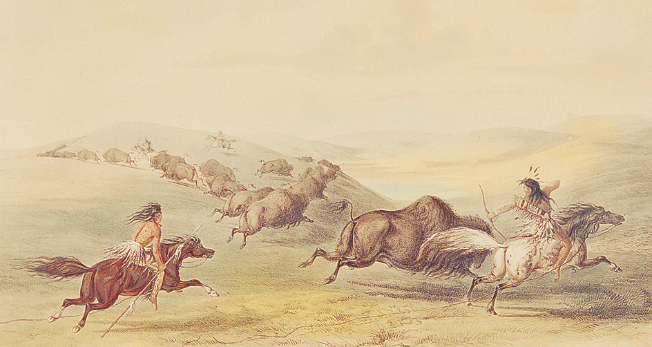 Buffalo hunters on the Great Plains