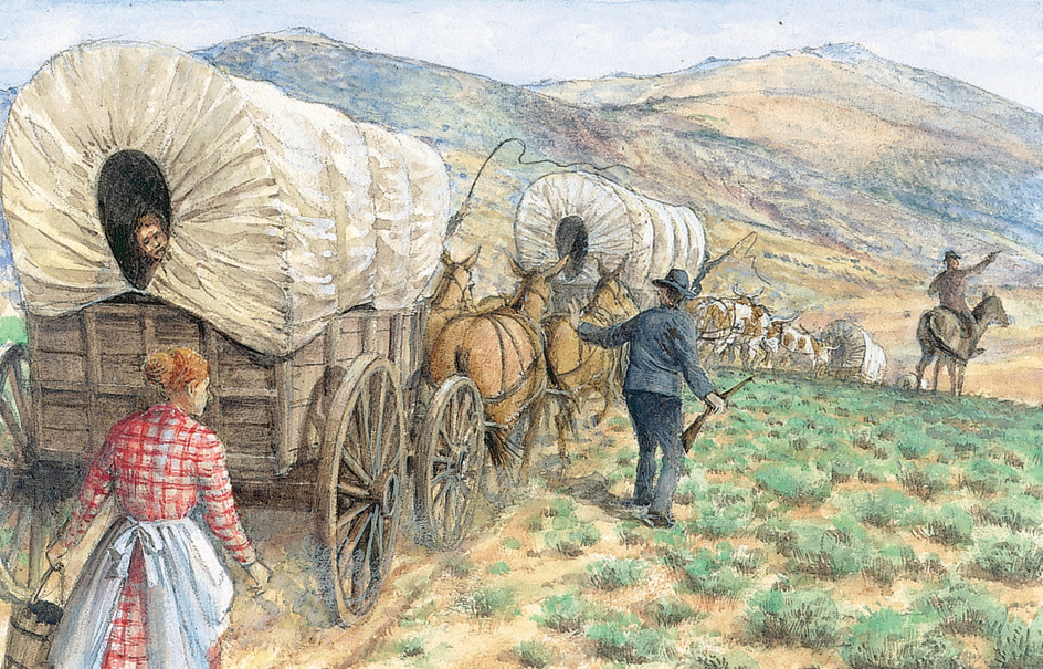 Pioneers on the Oregon Trail