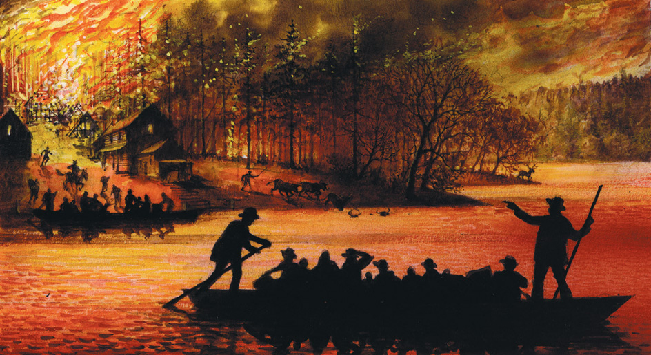 Peshtigo forest fire in 1871