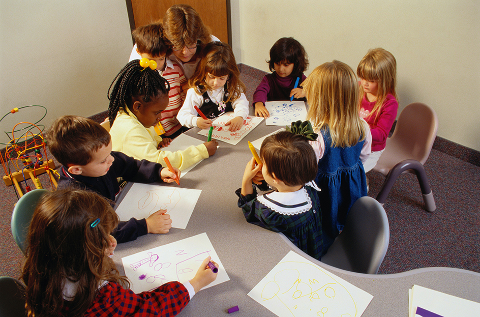 Preschool classroom in the United States