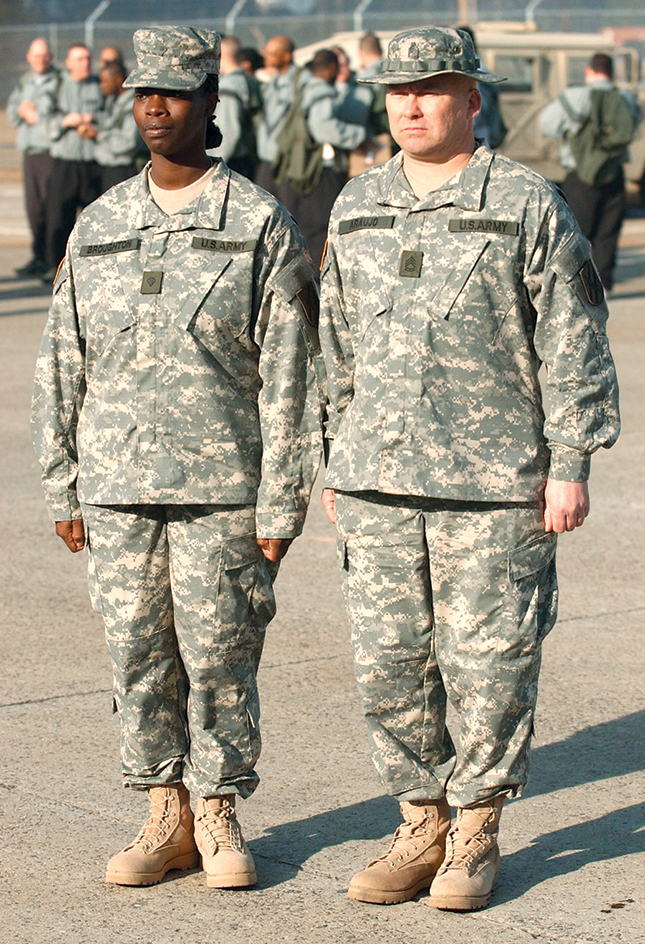 Army combat uniforms