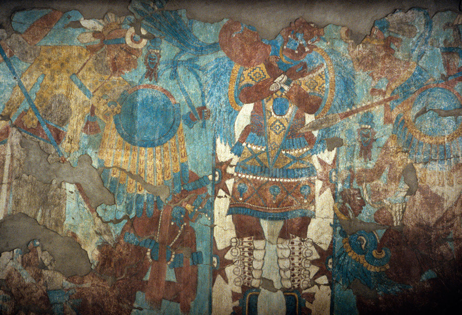 Mayan murals in Tlaxcala