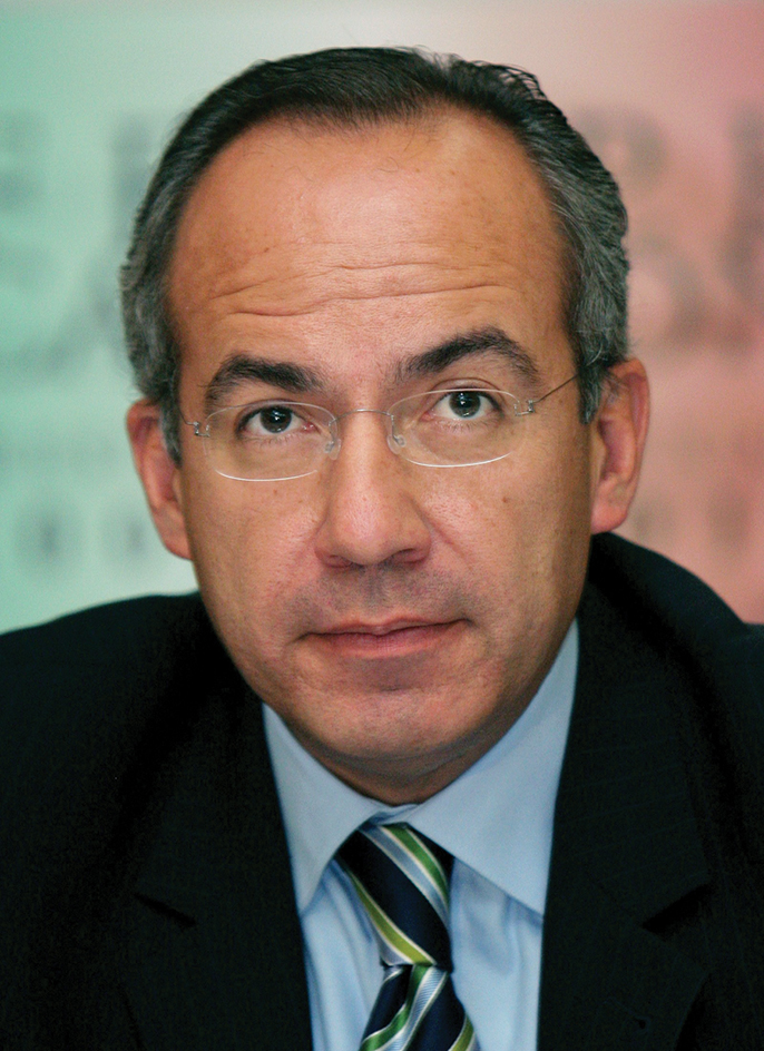 Mexican politician Felipe Calderón Hinojosa