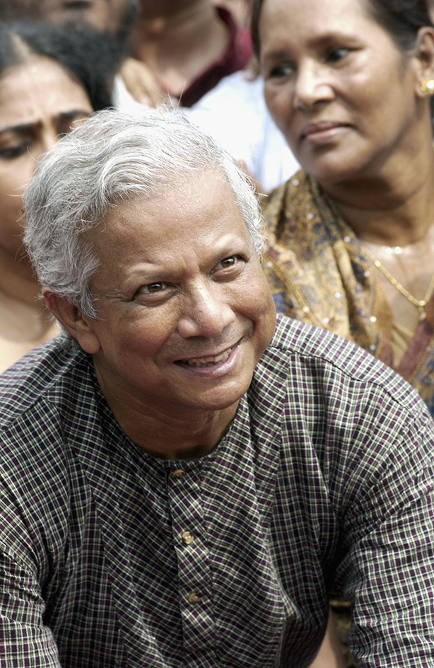 Bangladeshi banker and political leader Muhammad Yunus