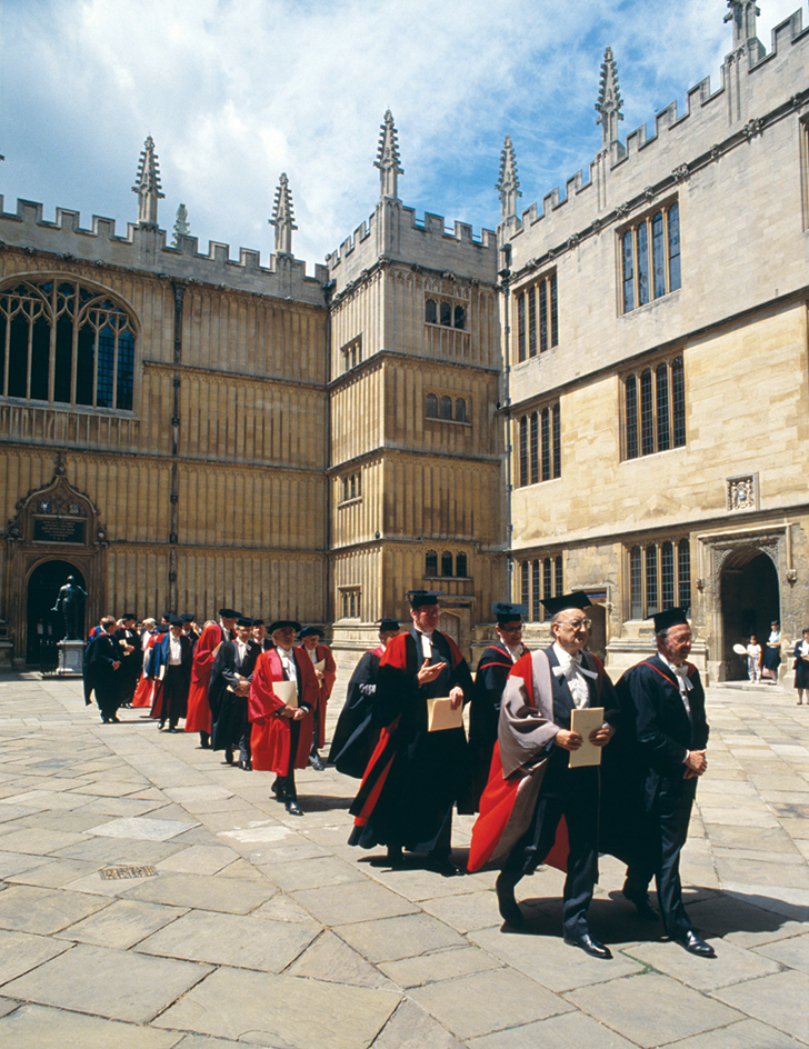 School officials at the University of Oxford