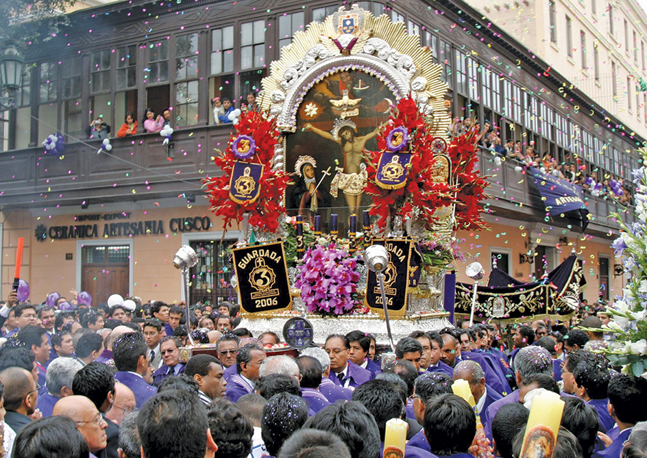 Lord of the Miracles festival, Lima, Peru