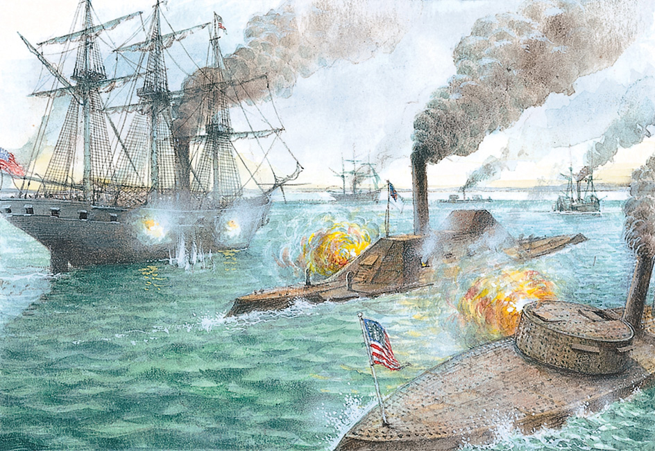 Civil War battle at Mobile Bay