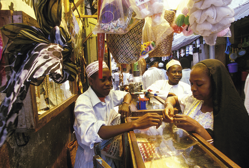 Stone Town market in Tanzania