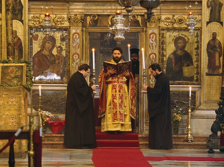 Mass in an Eastern Orthodox church