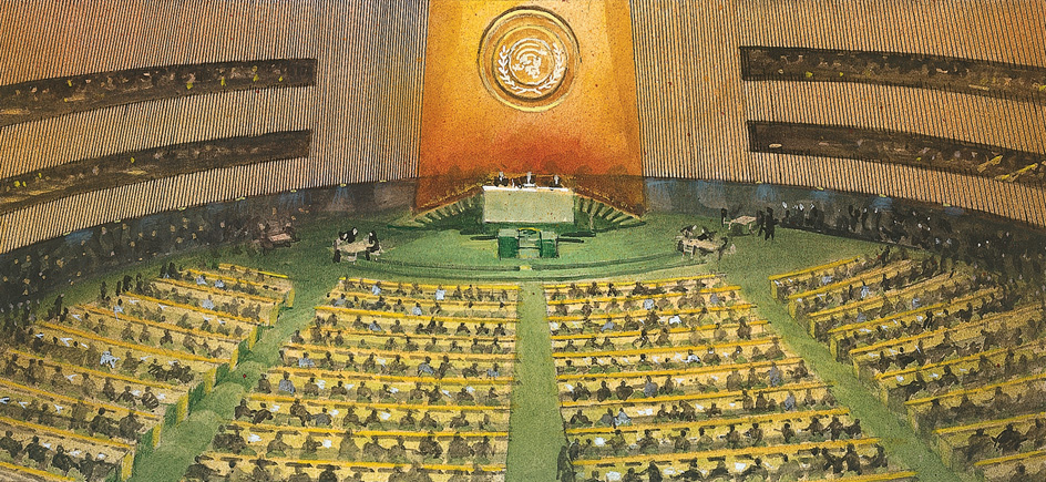 United Nations selected New York City as its permanent home