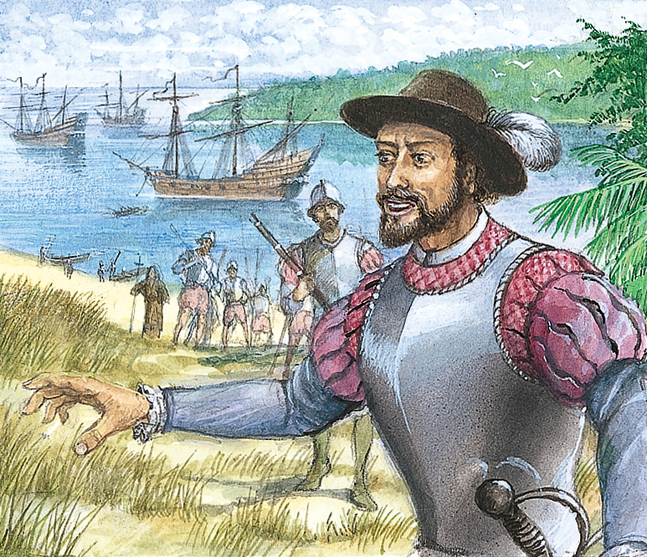 Juan Ponce de León of Spain landed on Florida coast in 1513