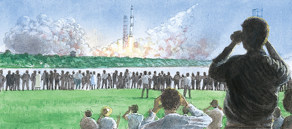 Apollo 11 lifts off from Cape Kennedy