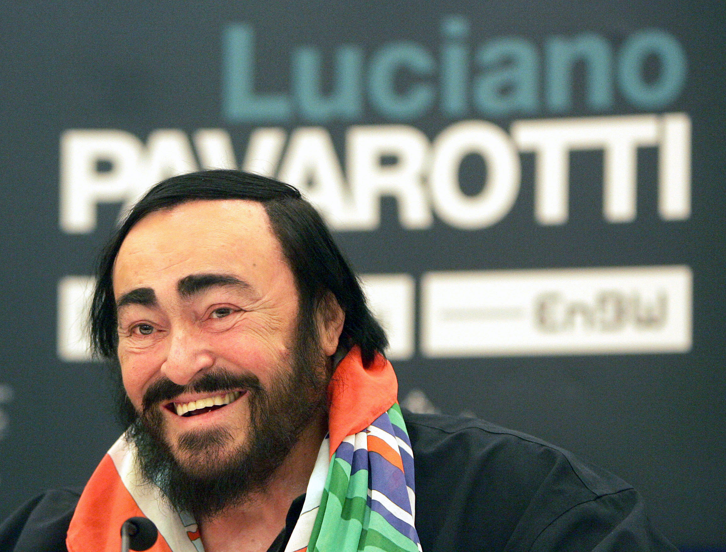 Italian singer Luciano Pavarotti