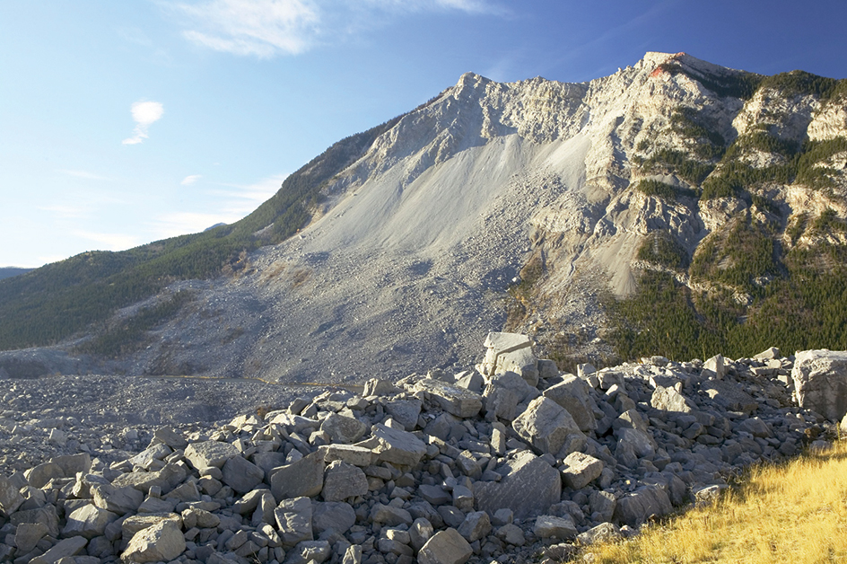 Frank Slide in Alberta