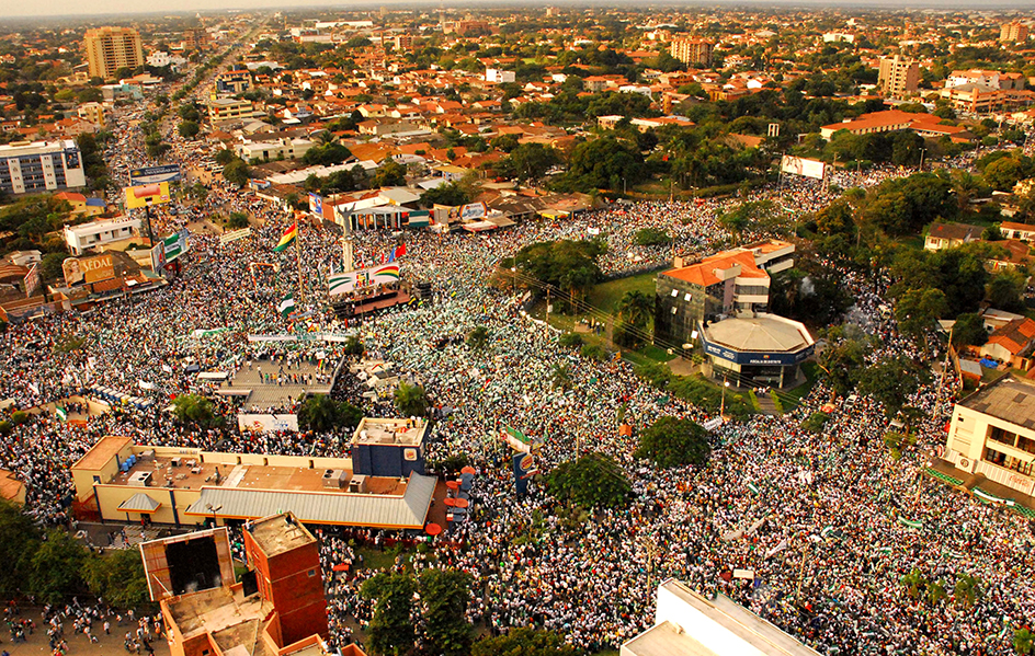 Demonstration in Santa Cruz, Bolivia