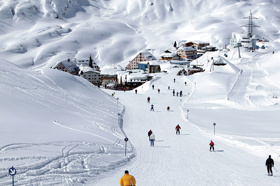 Skiing in the Austrian Alps