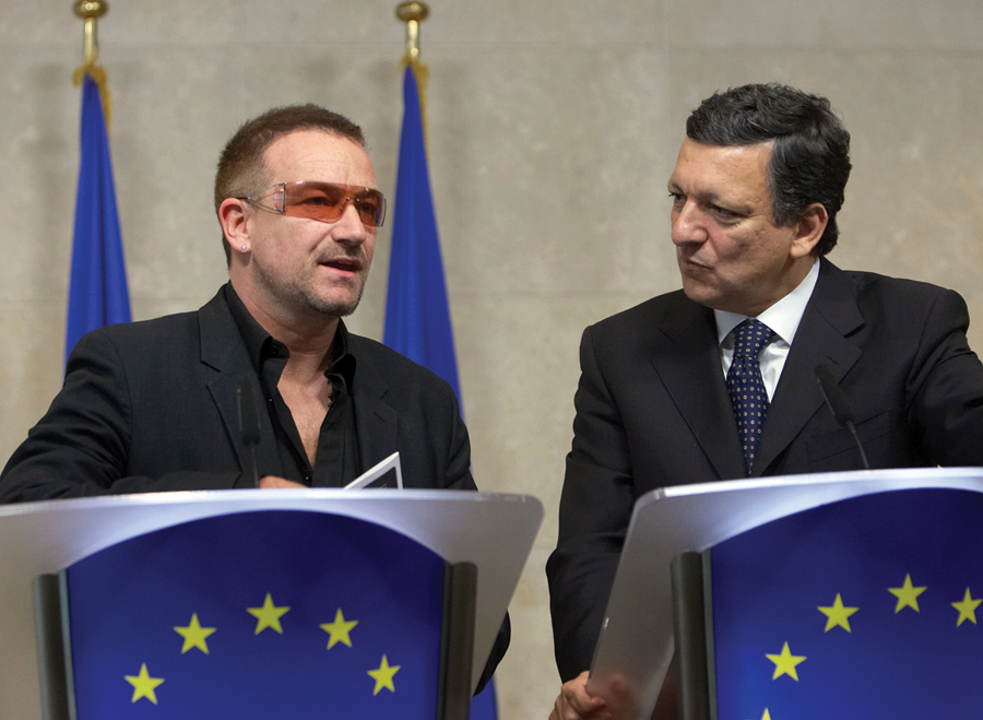 Bono with José Manuel Barroso